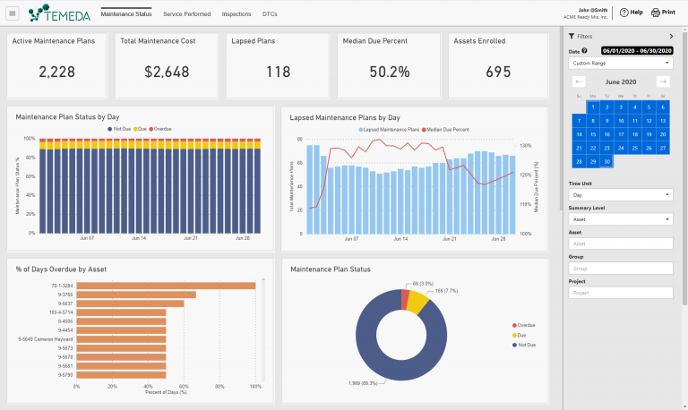 Maintenance Explorer Dashboard - Help Center